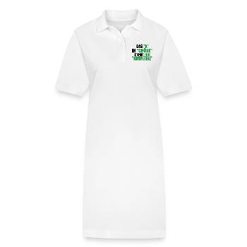 Witze Grüne Die Grünen Partei Öko Sprüche Klima - Stanley/Stella Frauen Bio-Polokleid PAIGER - Weiß - Vorne