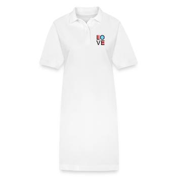 love - Stanley/Stella PAIGER Organic Women’s Polo Dress - white - Front