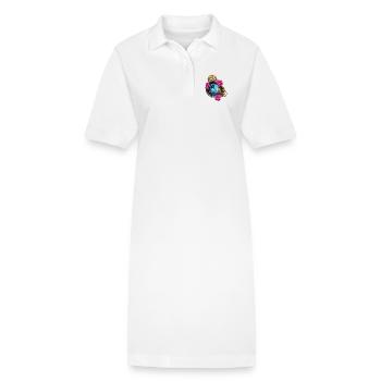 Beau design steampunk avec hippocampes - Robe polo bio PAIGER Stanley/Stella Femme - blanc - Devant