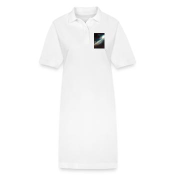 Weltall und Planeten - Stanley/Stella Frauen Bio-Polokleid PAIGER - Weiß - Vorne