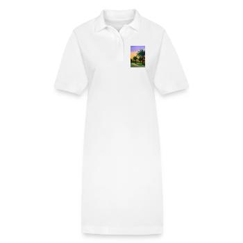 Désert d’Arabie - Robe polo bio PAIGER Stanley/Stella Femme - blanc - Devant