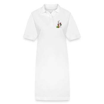 Das Wunder der Geige - Stanley/Stella Frauen Bio-Polokleid PAIGER - Weiß - Vorne
