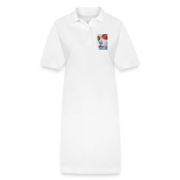 Fractemora - Stanley/Stella Frauen Bio-Polokleid PAIGER - Weiß - Vorne