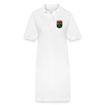 Construire Ne brûlez pas - Robe polo bio PAIGER Stanley/Stella Femme - blanc - Devant