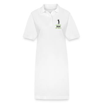 Golf - Avez-vous vu mes balles - Robe polo bio PAIGER Stanley/Stella Femme - blanc - Devant