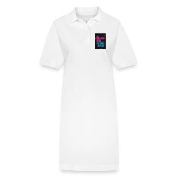 JensJensen - Stanley/Stella Frauen Bio-Polokleid PAIGER - Weiß - Vorne