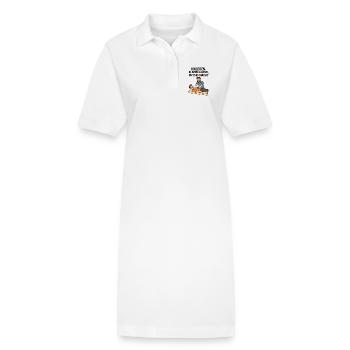 Allongez-vous, taisez-vous, physio POWER - Robe polo bio PAIGER Stanley/Stella Femme - blanc - Devant