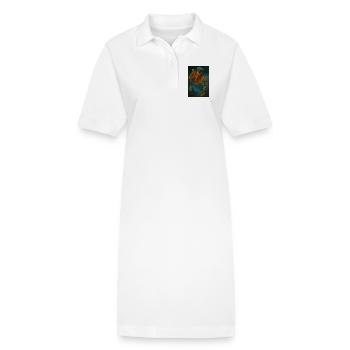 Fantasy Mechanisches fliegendes Kreaturendesign - Stanley/Stella Frauen Bio-Polokleid PAIGER - Weiß - Vorne