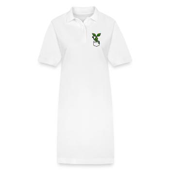 Bowtruckle Picket - Stanley/Stella Frauen Bio-Polokleid PAIGER - Weiß - Vorne
