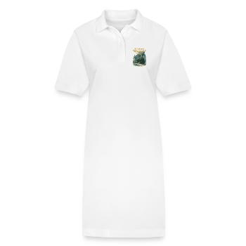 Retro Weihnachten Polar Express - Stanley/Stella Frauen Bio-Polokleid PAIGER - Weiß - Vorne