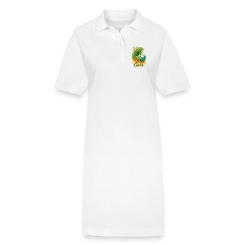 Gaïa - Mère Nature - Arbre de Vie - Robe polo bio PAIGER Stanley/Stella Femme - blanc - Devant