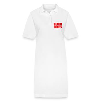 Gegen rechts - Stanley/Stella Frauen Bio-Polokleid PAIGER - Weiß - Vorne