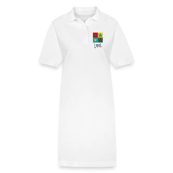 VALENTINSTAG. Junggesellinnenabschied. ICH LIEBE DICH. ICH LIEBE DICH. LIEBE - Stanley/Stella Frauen Bio-Polokleid PAIGER - Weiß - Vorne