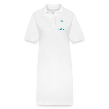Me & M Me - Stanley/Stella PAIGER Organic Women’s Polo Dress - white - Front