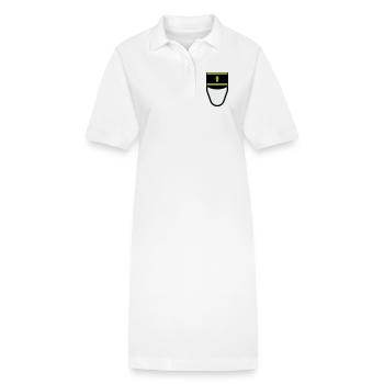 Gendarm Képi G.M. (Mobile Constable) - Stanley/Stella Frauen Bio-Polokleid PAIGER - Weiß - Vorne