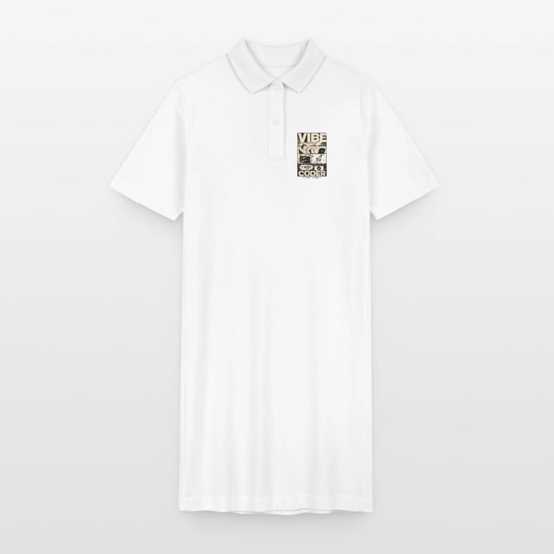 Vibe Coder Programmer Humor Stanley/Stella Frauen Bio-Polokleid PAIGER