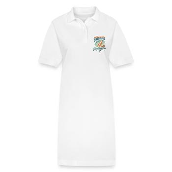 Summer Vibes 2024 Teahupoo - Stanley/Stella Frauen Bio-Polokleid PAIGER - Weiß - Vorne