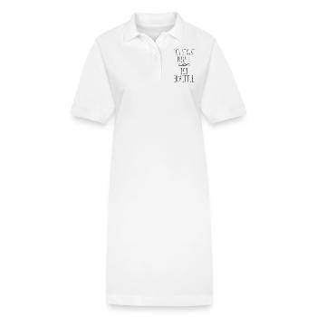 Ich Stalke Nicht Ich Ermittle Detektiv Ermittler - Stanley/Stella Frauen Bio-Polokleid PAIGER - Weiß - Vorne