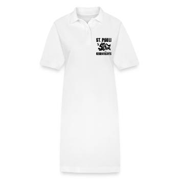 St pauli gegen rechts - Stanley/Stella Frauen Bio-Polokleid PAIGER - Weiß - Vorne