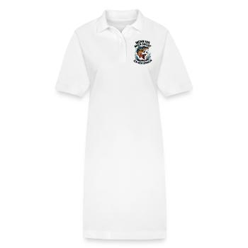 Wenn Ihr mich sucht - ich geh Angeln - Stanley/Stella Frauen Bio-Polokleid PAIGER - Weiß - Vorne