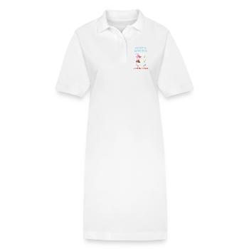 Détective pour enfants - Robe polo bio PAIGER Stanley/Stella Femme - blanc - Devant