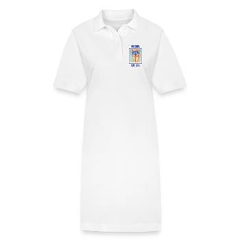 Ce cul sexy me manque - Robe polo bio PAIGER Stanley/Stella Femme - blanc - Devant