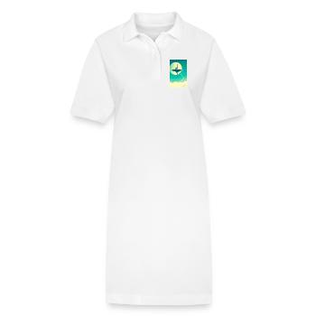 Städte beginnen über den Wolken zu schweben - Stanley/Stella Frauen Bio-Polokleid PAIGER - Weiß - Vorne