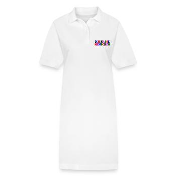 Ich hasse menschen - Stanley/Stella Frauen Bio-Polokleid PAIGER - Weiß - Vorne
