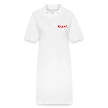 Karma - Stanley/Stella PAIGER Organic Women’s Polo Dress - white - Front