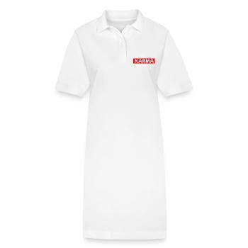 Karma - Stanley/Stella PAIGER Organic Women’s Polo Dress - white - Front