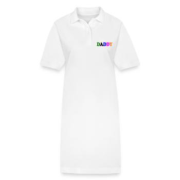 Daddy - Robe polo bio PAIGER Stanley/Stella Femme - blanc - Devant