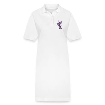 Nazca Lines Peru South America. Hummingbird, condor. - Stanley/Stella PAIGER Organic Women’s Polo Dress - white - Front