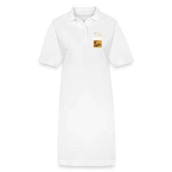 Conception cartographique - Robe polo bio PAIGER Stanley/Stella Femme - blanc - Devant