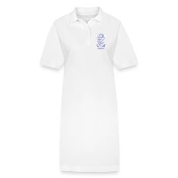 Conception artistique du crâne de Platon - Robe polo bio PAIGER Stanley/Stella Femme - blanc - Devant