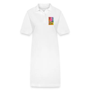 Explosion de Baies - Robe polo bio PAIGER Stanley/Stella Femme - blanc - Devant