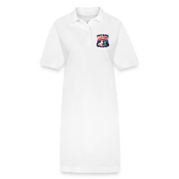 Don’t Glitch my Vibe - Alpaga Retro Gaming - Robe polo bio PAIGER Stanley/Stella Femme - blanc - Devant
