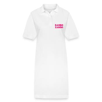 Rambo zambo - Robe polo bio PAIGER Stanley/Stella Femme - blanc - Devant