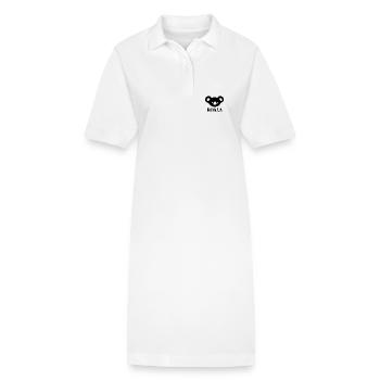 KOALA schwarz - Stanley/Stella Frauen Bio-Polokleid PAIGER - Weiß - Vorne