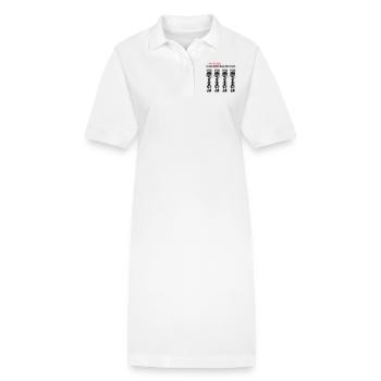 In den Kolben liegt die.. - Stanley/Stella Frauen Bio-Polokleid PAIGER - Weiß - Vorne