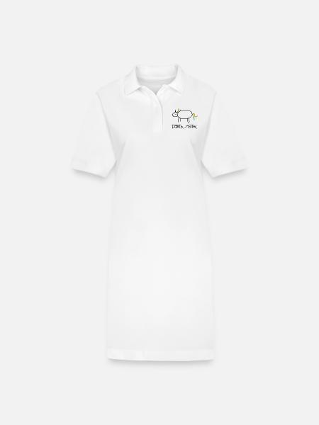 Death Metal - Stanley/Stella Frauen Bio-Polokleid PAIGER - Weiß