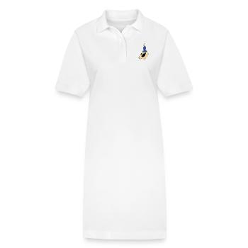 cadeau bougie bougie crâne crâne - Robe polo bio PAIGER Stanley/Stella Femme - blanc - Devant