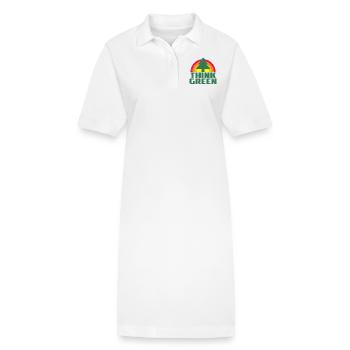 Tee-shirt Cool Think Green - Robe polo bio PAIGER Stanley/Stella Femme - blanc - Devant