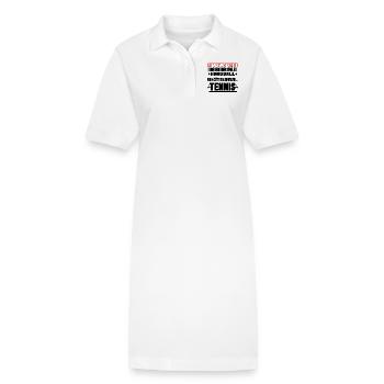 Tennis / T-shirt de tennis drôle - Robe polo bio PAIGER Stanley/Stella Femme - blanc - Devant