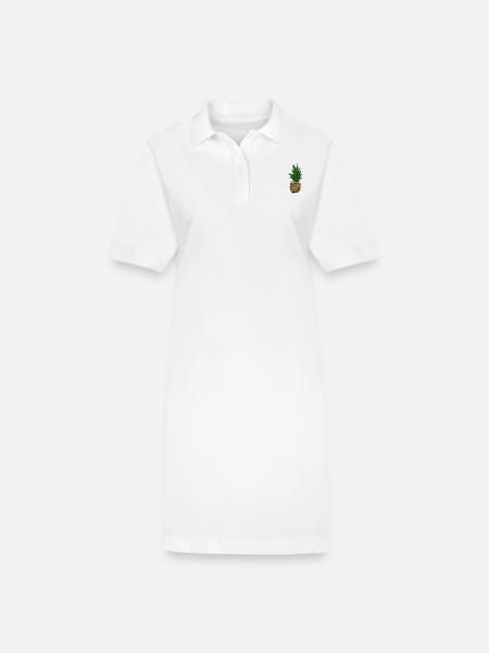 Ananas - Stanley/Stella Frauen Bio-Polokleid PAIGER - Weiß