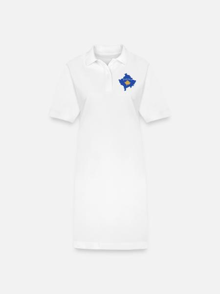 Kosovo - Stanley/Stella Frauen Bio-Polokleid PAIGER - Weiß