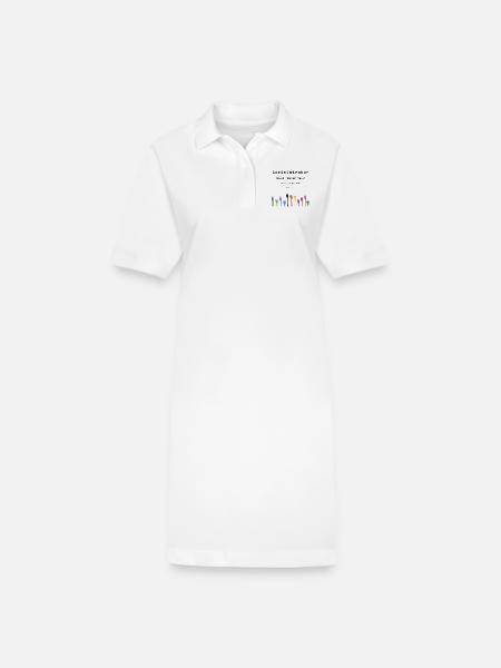 Administrator, Superheld - Stanley/Stella Frauen Bio-Polokleid PAIGER - Weiß