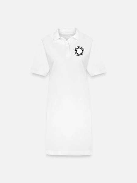 Black Sun - Stanley/Stella Frauen Bio-Polokleid PAIGER - Weiß