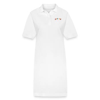 hug me - Stanley/Stella Frauen Bio-Polokleid PAIGER - Weiß - Vorne
