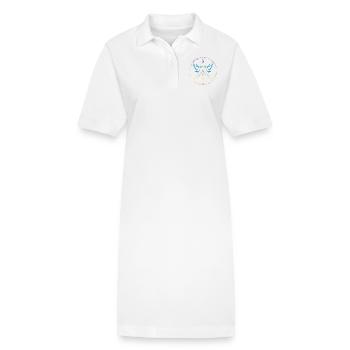 Frieden in allen Sprachen der Welt - Stanley/Stella Frauen Bio-Polokleid PAIGER - Weiß - Vorne