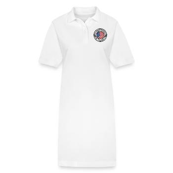 usa united states 07 - Robe polo bio PAIGER Stanley/Stella Femme - blanc - Devant
